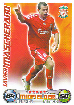 Javier Mascherano Liverpool 2008/09 Topps Match Attax #153
